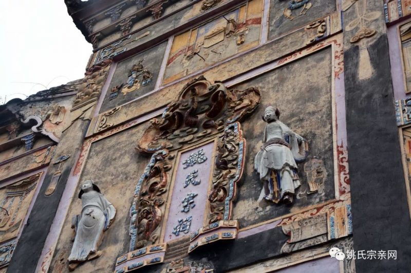 毛坝镇冒尖村姚氏宗祠建于1883年,凝姚姓全族之力,聚姚姓全族之资修建成功。