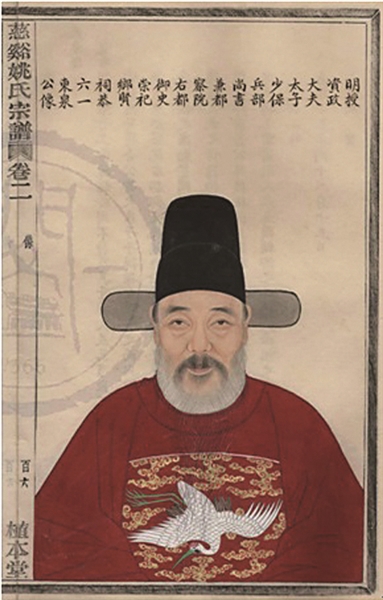 明嘉靖兵部尚书 东泉公姚镆像